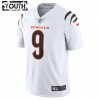 Maillot Cincinnati Bengals Joe Burrow 9 Nike Blanc 2021 NFL Draft - Enfant